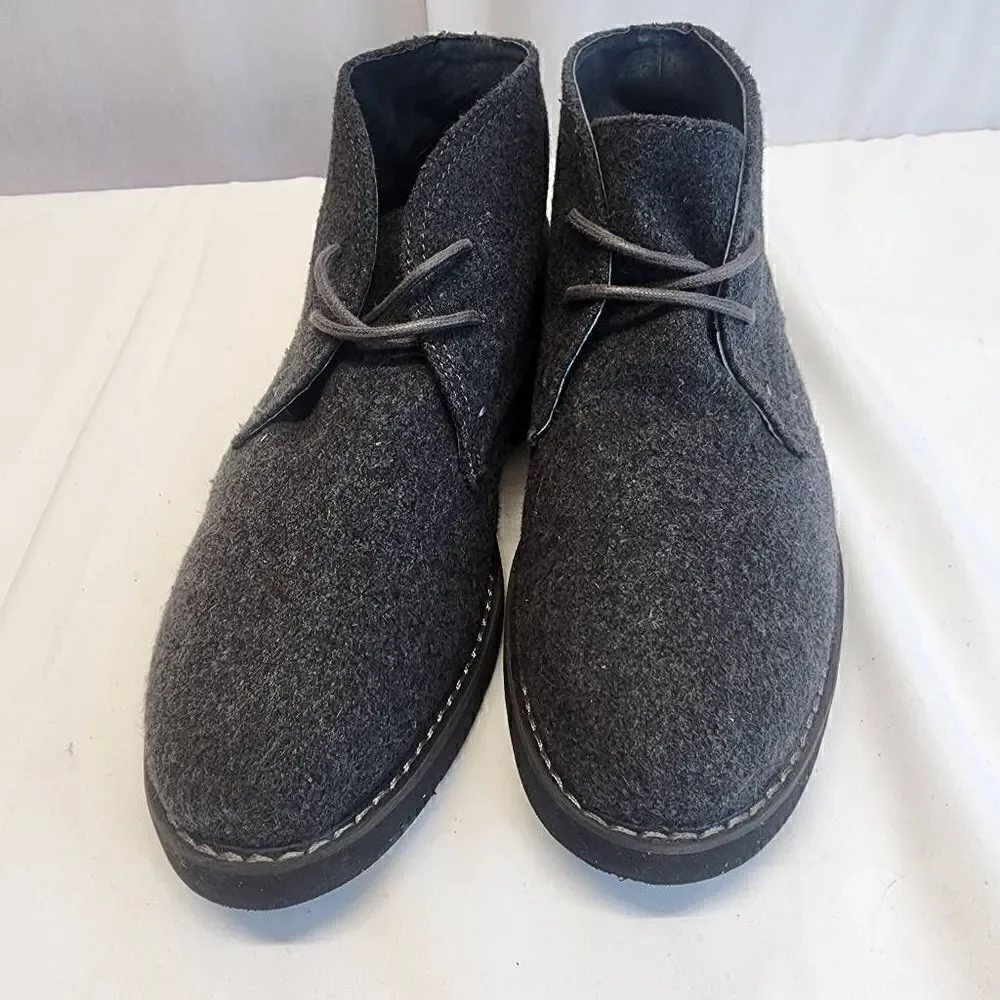 Express Men's Grey Wool Chukka Boots Size 7
